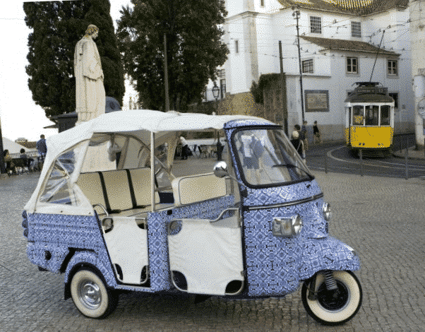 Tuk tuk in Lisbon