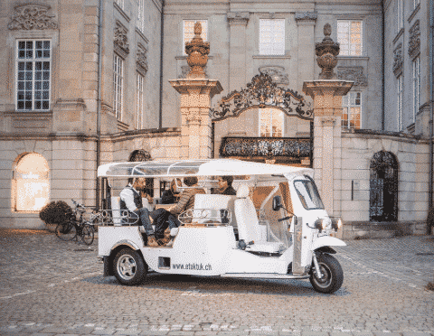 Tuk tuk in Switzerland