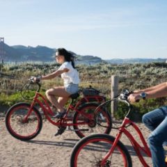 Couple Biking Golden Gate Park near San Francisco