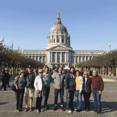 Group Photo in front of San Francisco City Hall on SF City Tour