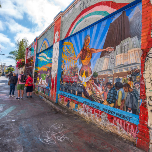 group on Mission District mural tours San Francisco