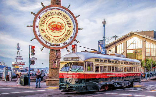 Pier 39 at Fisherman`s Wharf in San Francisco Editorial Photo