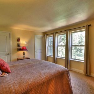 guest bedroom in wine country vacation rental