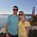 Couple at Golden Gate Bridge San Francisco