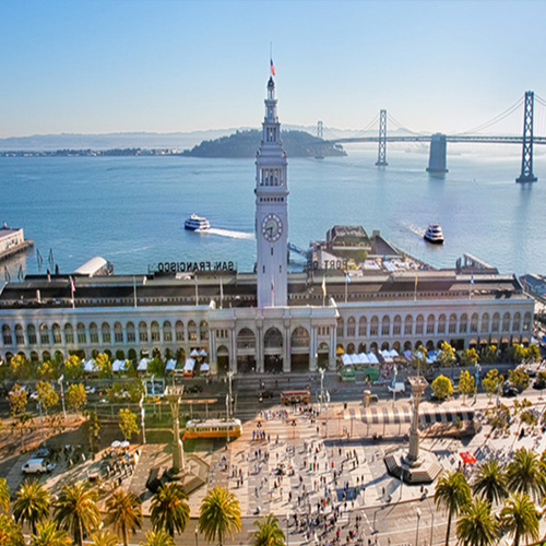 Visit the Ferry Building in San Francisco for local shops and eats