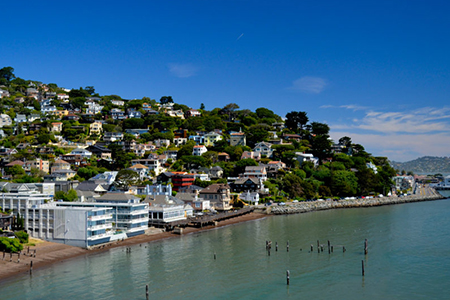 waterfront view of sausalito