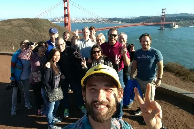 small group on Dylan's Famous Tour of San Francisco