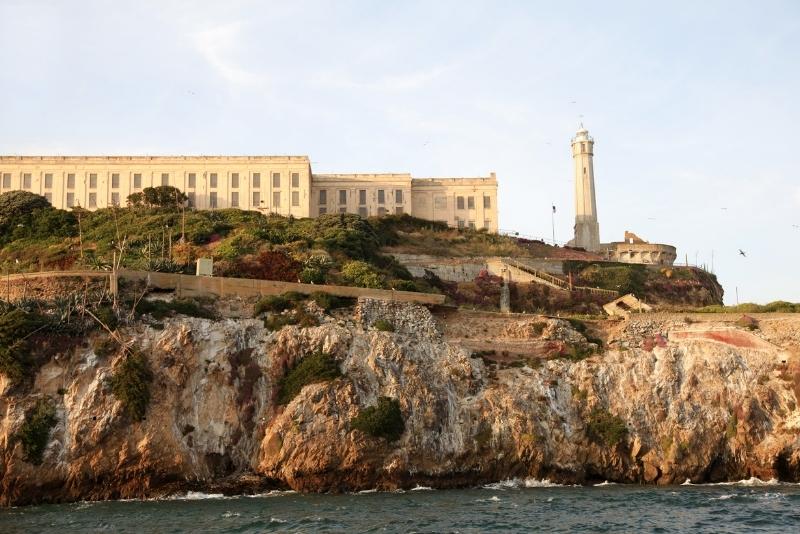 alcatraz island from the water