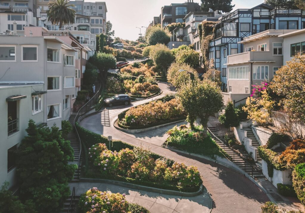 soft light over lombard street