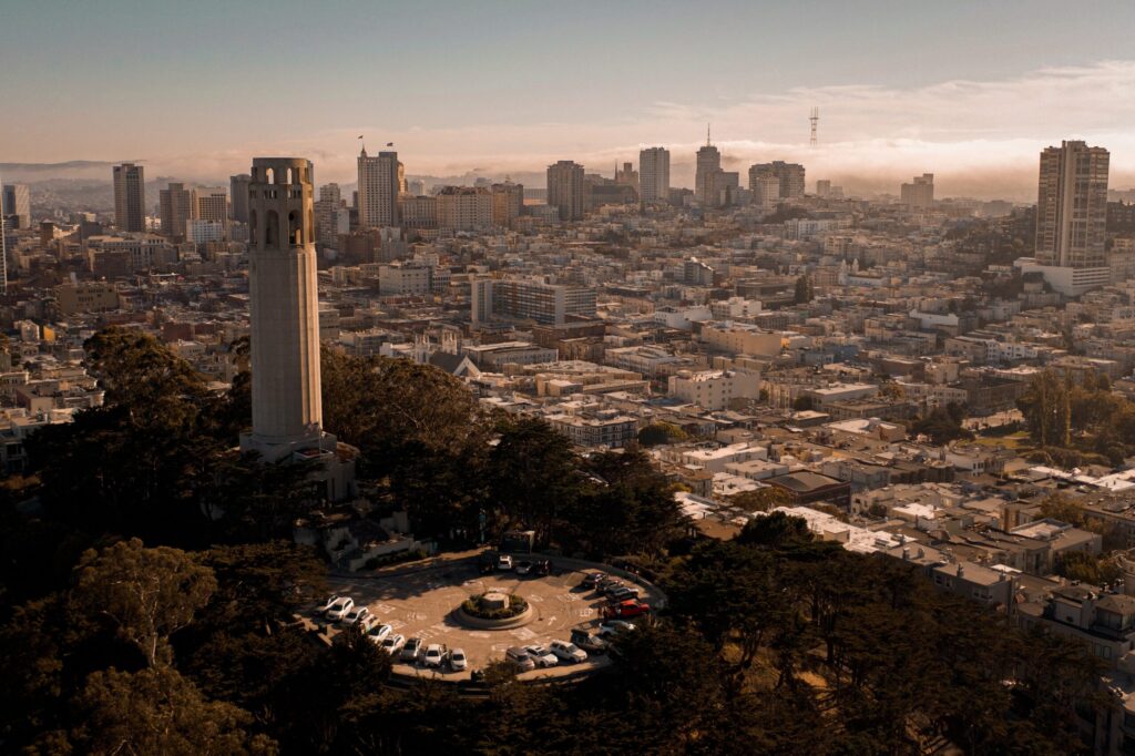 Coit Tower at Dusk