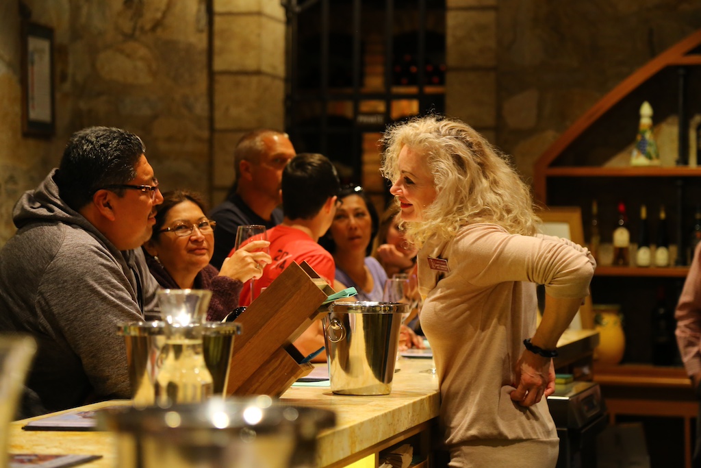 Guests at a Wine Bar