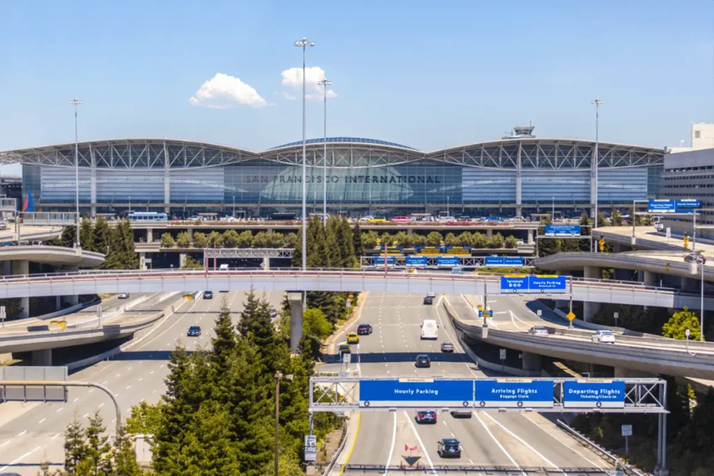 Exterior view of San Francisco International Airport (SFO)