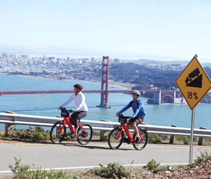 Golden Gate Bridge bike tour SF sightseeing