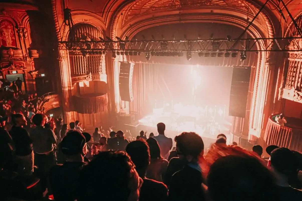 Audience enjoying a live performance at a San Francisco theater